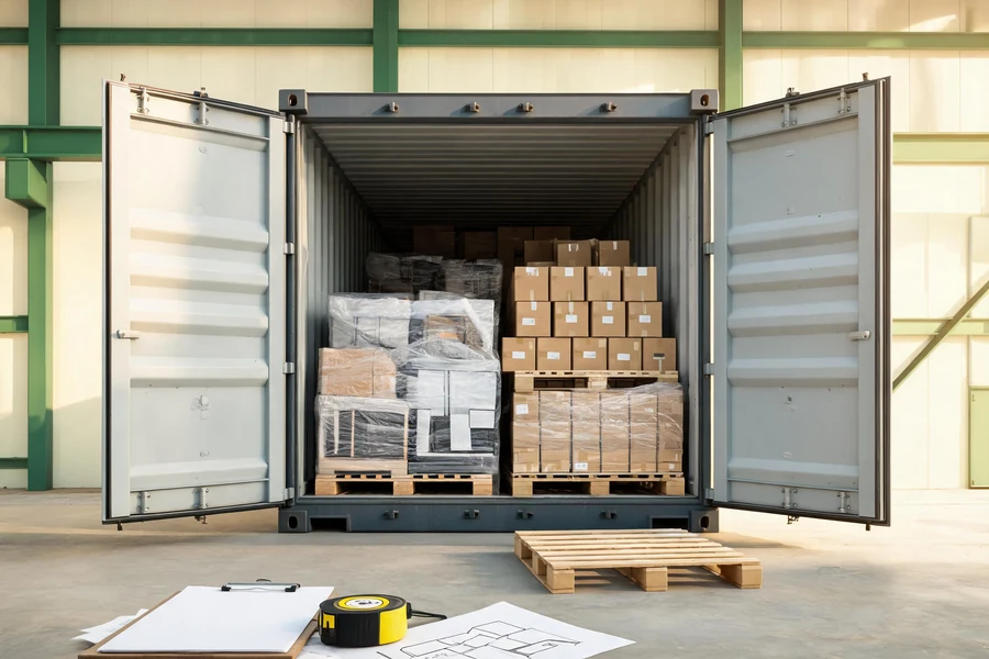 Proper rear-door container loading ensures accurate RFQ logistics processing.