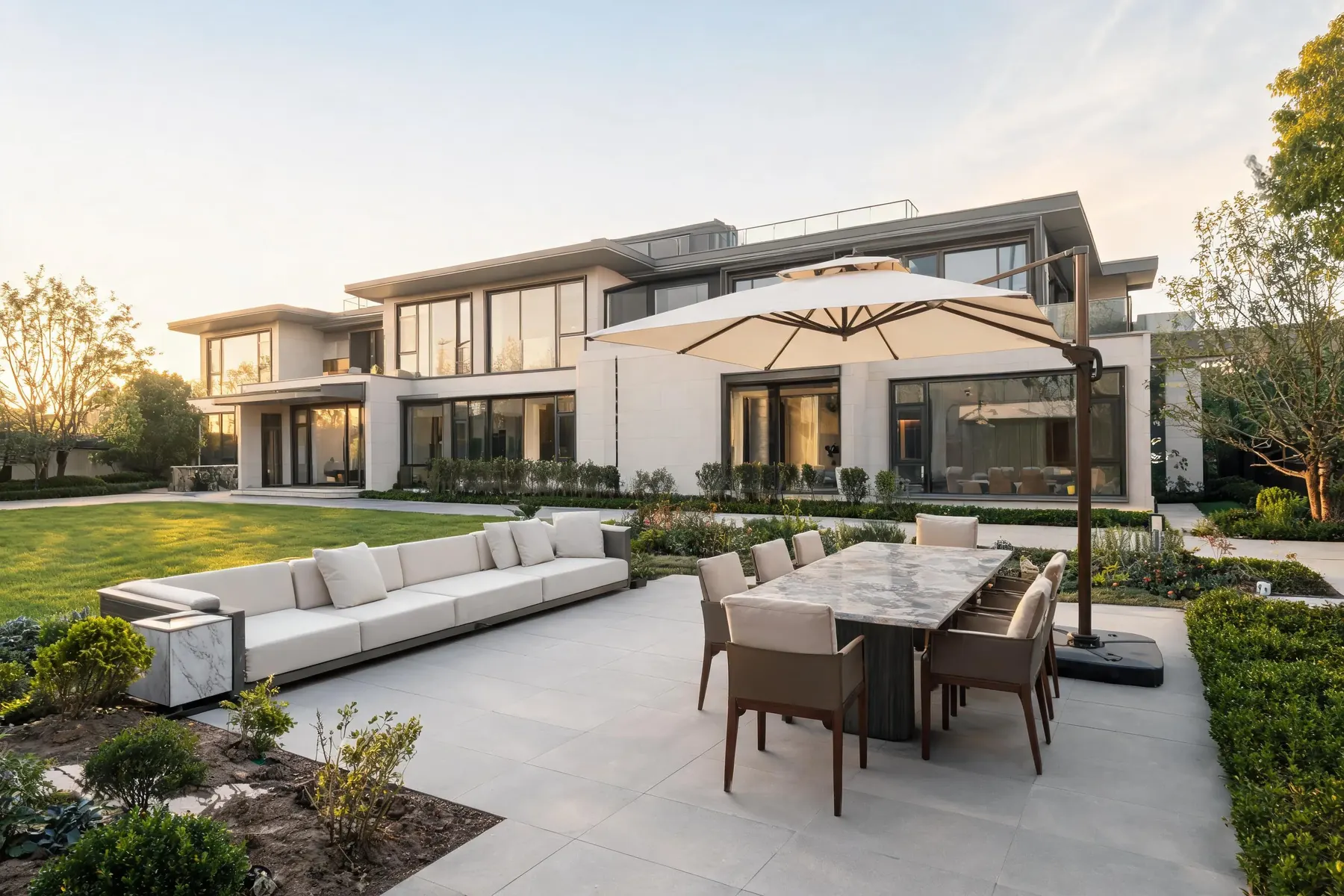 OEM customization of outdoor furniture for model units developed by property developers