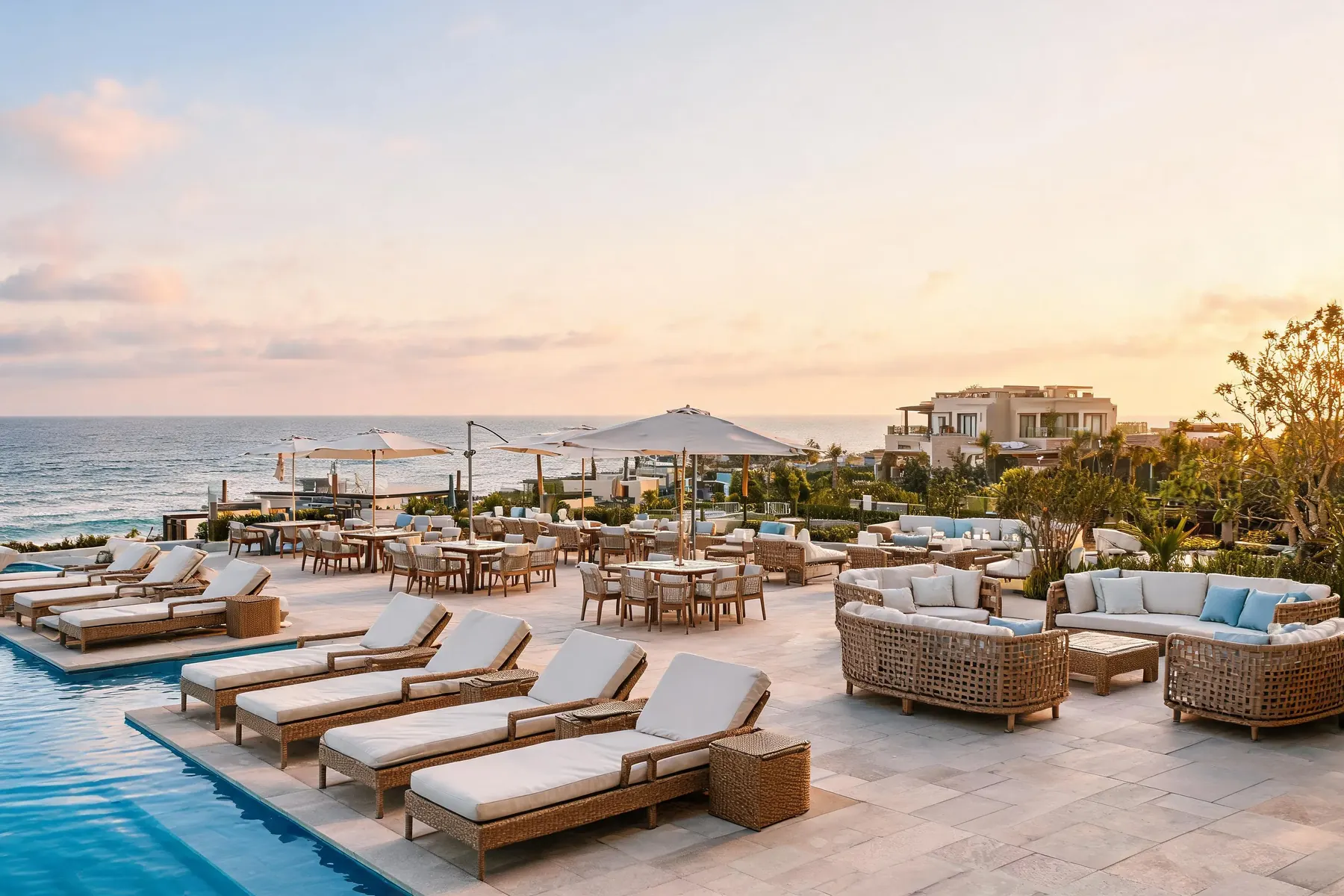 OEM manufacturing of complete resort-wide outdoor furniture packages