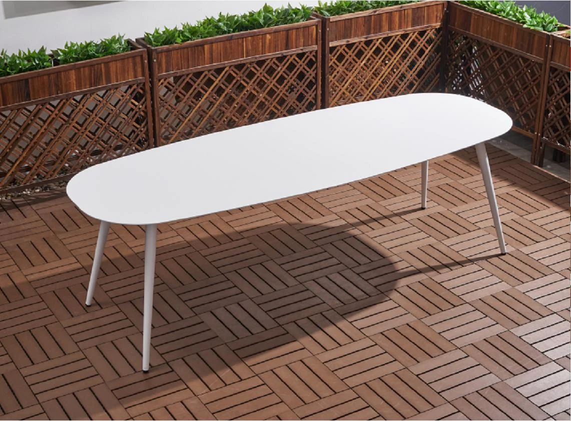 SV-F0186 Aluminum Outdoor Dining Table · Rectangular top