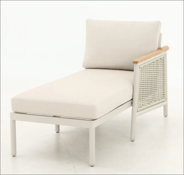 SV-S0087 Modular Woven Outdoor Seating Collection — One-arm end module option