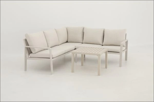 SV-S0112 Light Open-Frame Corner Sofa Set — Armless seat module option