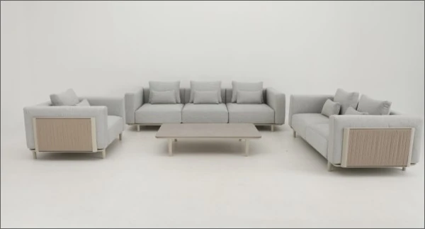 SV-S0122 Low-Profile Enclosed-Side Lounge Set — Three-seat sofa option