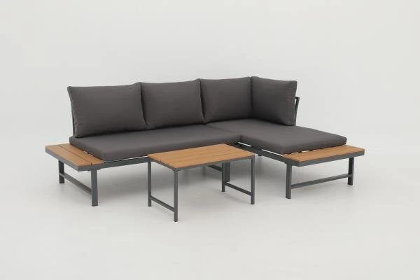 SV-S0125 Corner Lounge with Extended Side Platforms — Armless seat module option